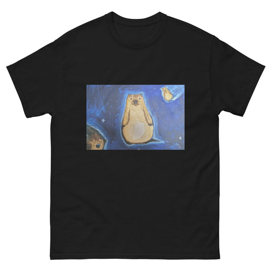 “宇宙マーモット／universe marmot”いきるけしこ／T-Shirt